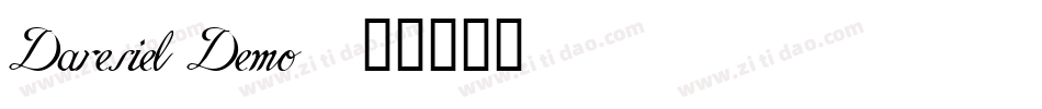 Daresiel Demo字体转换
